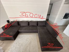 U-Form Sofa bis Mittwoch abholen
