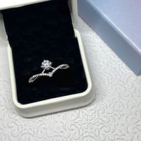 Moissanite Ring, Silber 0.5ct - Gr. 62 Zertifikat