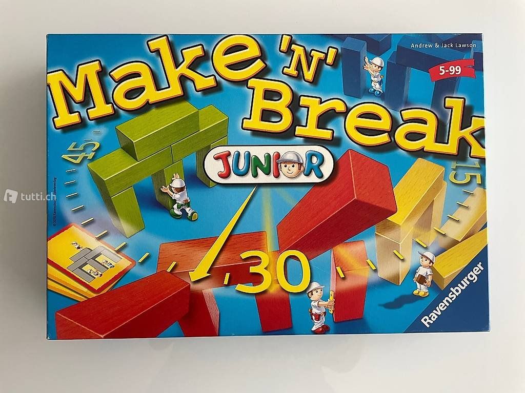 Ravensburger Spiele: Kinderspiel Make 'n' Break Junior - Neuwertig! – Gebraucht aus Sursee von k12g223