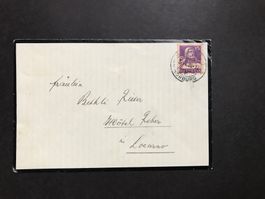 1920, Schönes Briefli nach Locarno mit Tellbrustbild