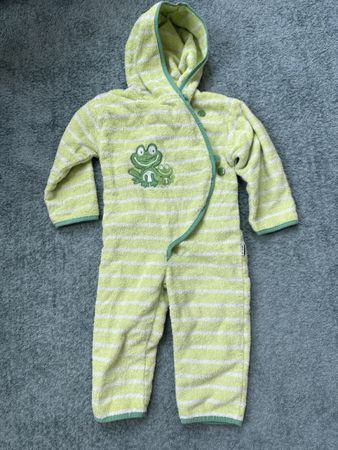 Bademantel ,Jako-o, Frottee ,Gr. 80/86, Frosch-Motiv, Top!