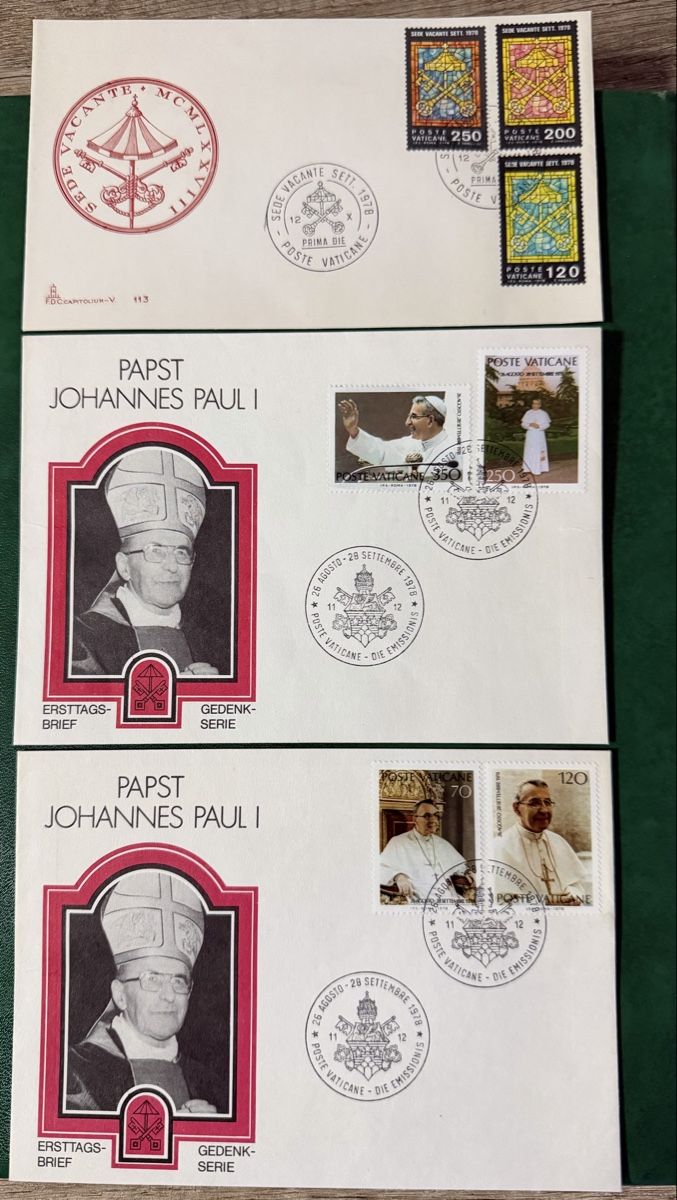 Alle Briefmarken: 3 FDC Vatican – Gebraucht aus Petit-Lancy von Solcarm