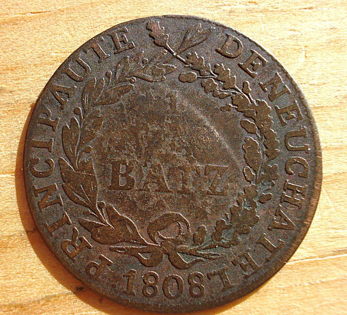 Toutes les monnaies: (D3) Neuenburg Halbbatzen 1808 – D'occasion à Erlach par Net-Coins 1