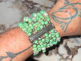 Bracelet Turquoise Pearl Multi-Strand Statement Armband