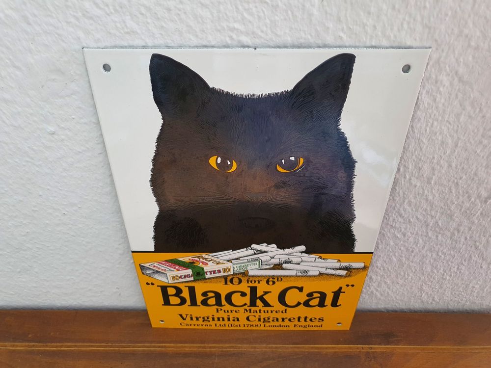 Lustiges Katzen-Schild - Warnung Vor Katzen-Erbrechen (10x4,5 Cm)