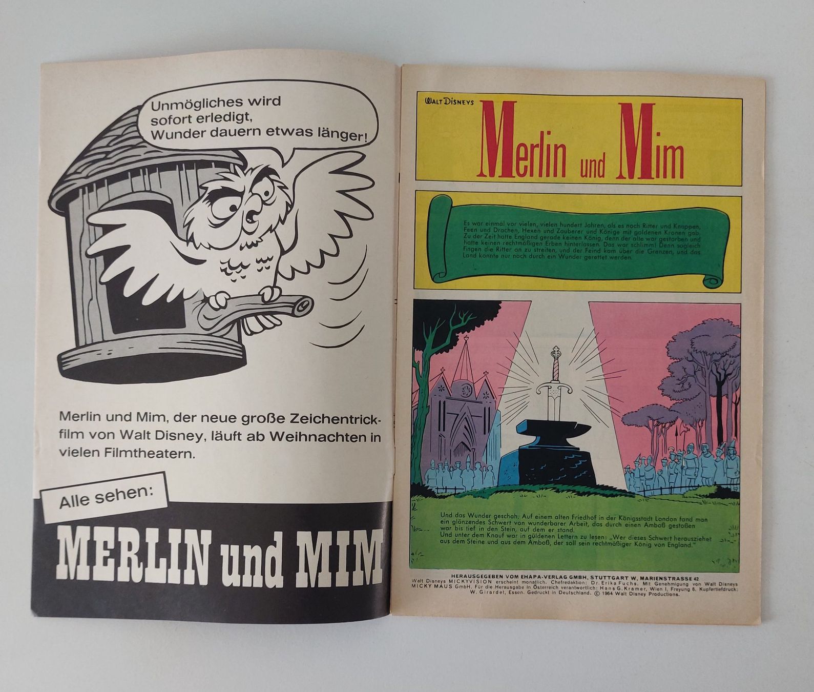 Fumetti: Mickyvision 1964 Nr. 12 Ehapa Verlag Comic – Usato da Schenkon venduto da Uhu007 1