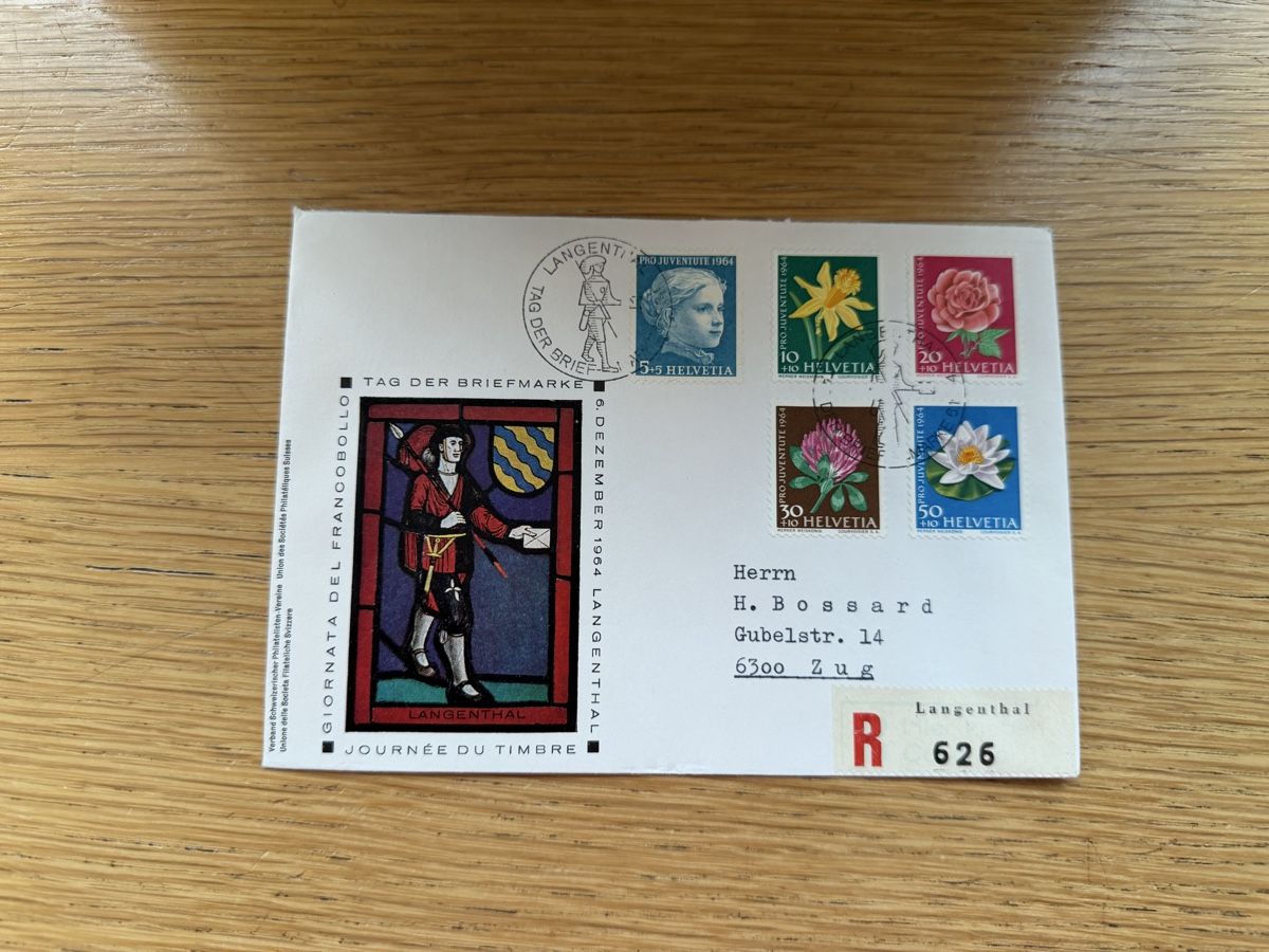 Tutti i francobolli: 5 Tag der Briefmarken Schweiz – Usato da Murgenthal venduto da Tina_4055
