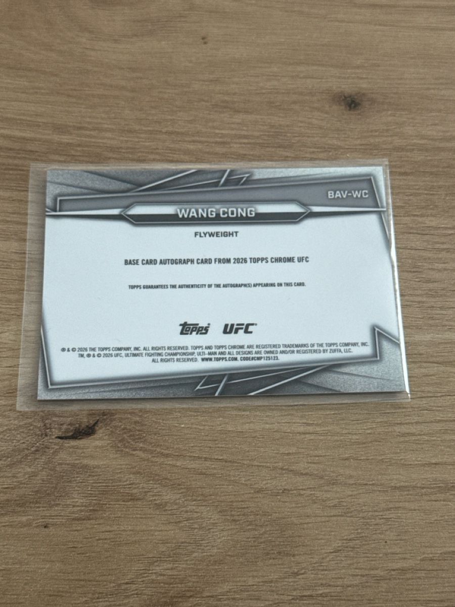 Topps Carte collezionabili: Wang Cong RC Auto 2026 Topps Chrome – Nuovo (secondo la descrizione) da Schmerikon venduto da Ndri_7 1