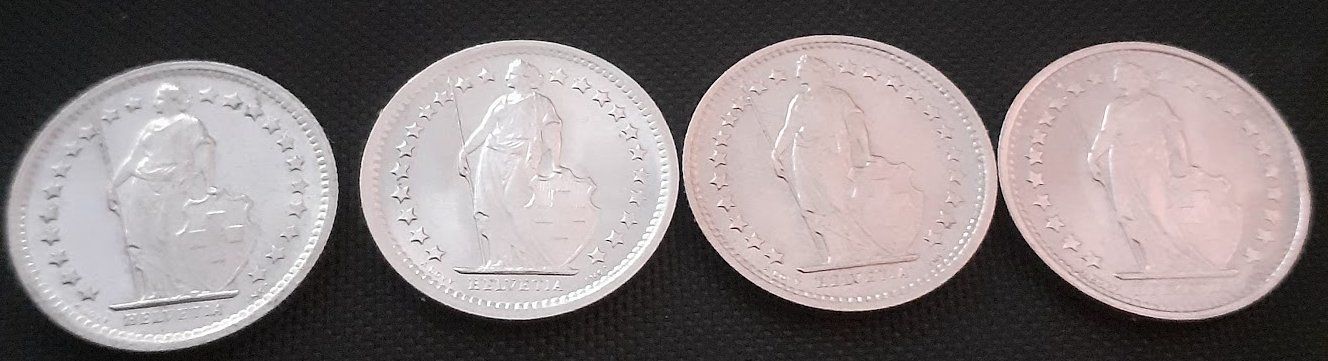 Tutti le monete: 1/2 Franken 1968-1971 – Usato da Egolzwil venduto da Chaeferli 1