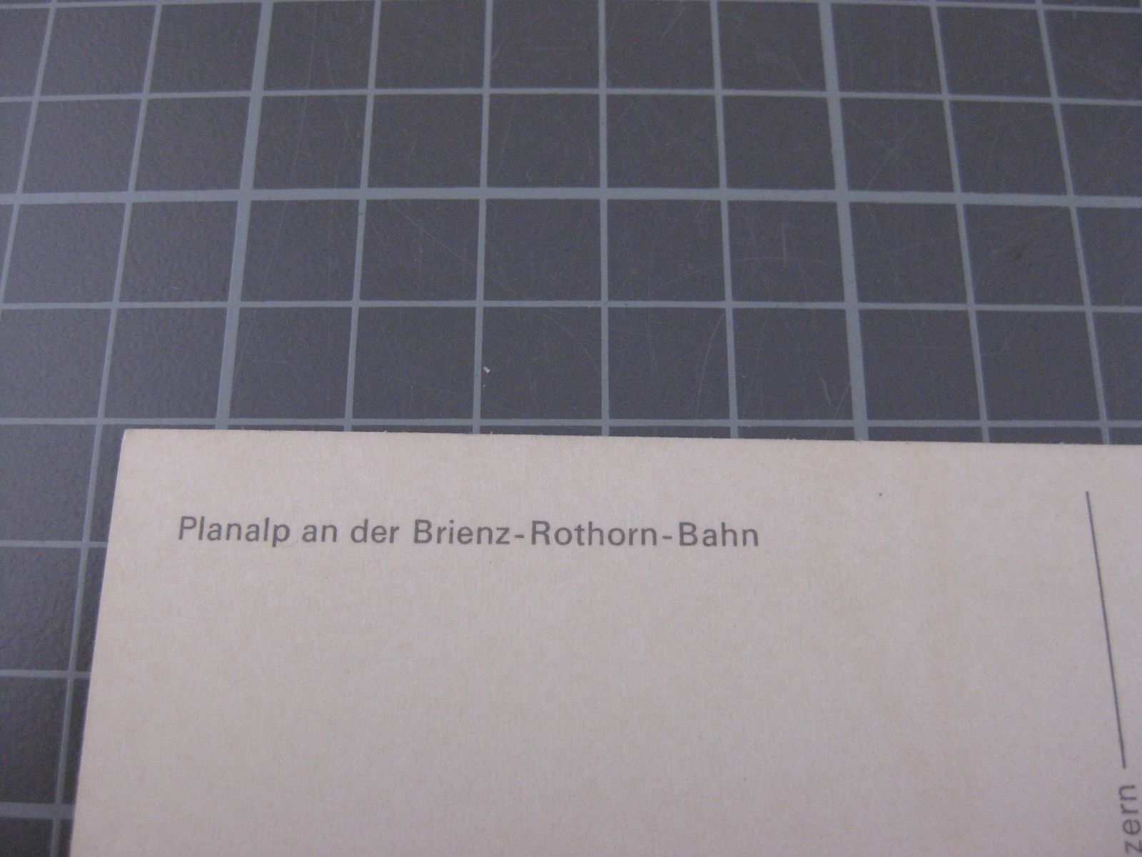 Cartoline postali: AK Brienz Planalp Bahnhof mit Zug  – Usato da Malters venduto da Marosko 2