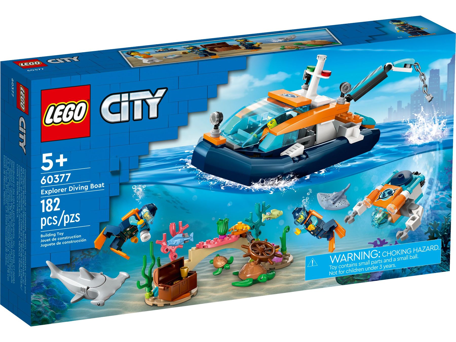 Lego Kit di costruzioni: 60377 Meeresforscher-Boot – Nuovo e nell'imballaggio originale da St. Gallen venduto da brickli