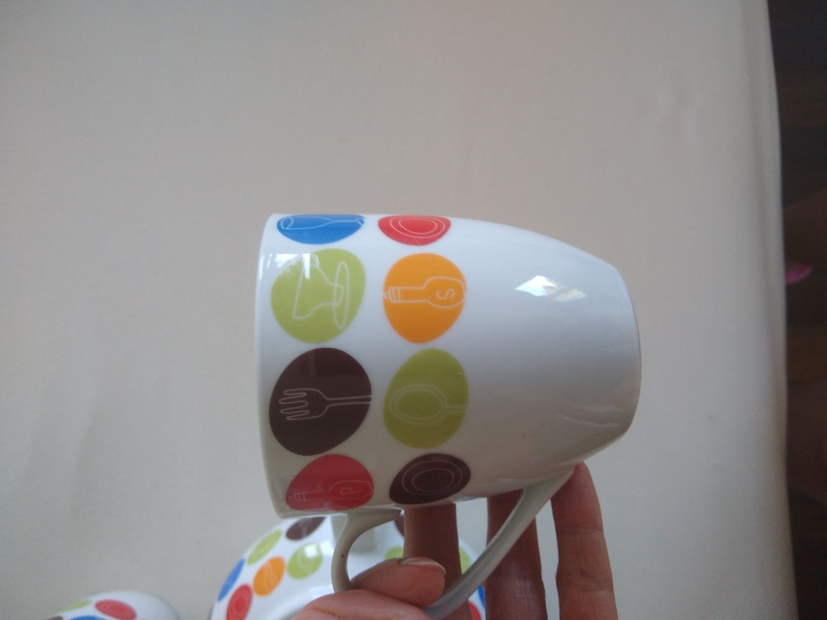 Teiere: Colorful Polka Dot Tea Set: Teapot & 3 Mugs – Usato da Dübendorf venduto da rol_fm6d 1