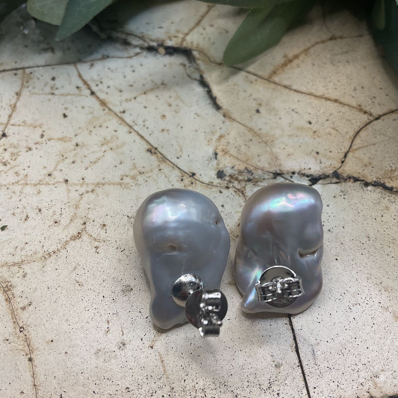 Orecchini pendenti & Orecchini a lobo: Wow, grosse Ohrstecker, Barockperlen mit Sterlingsilber – Nuovo (secondo la descrizione) da luzern venduto da Alpendorf1 1