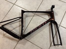 Giant Carbon Rennradrahmen mit Gabel braun metallic gebrauch
