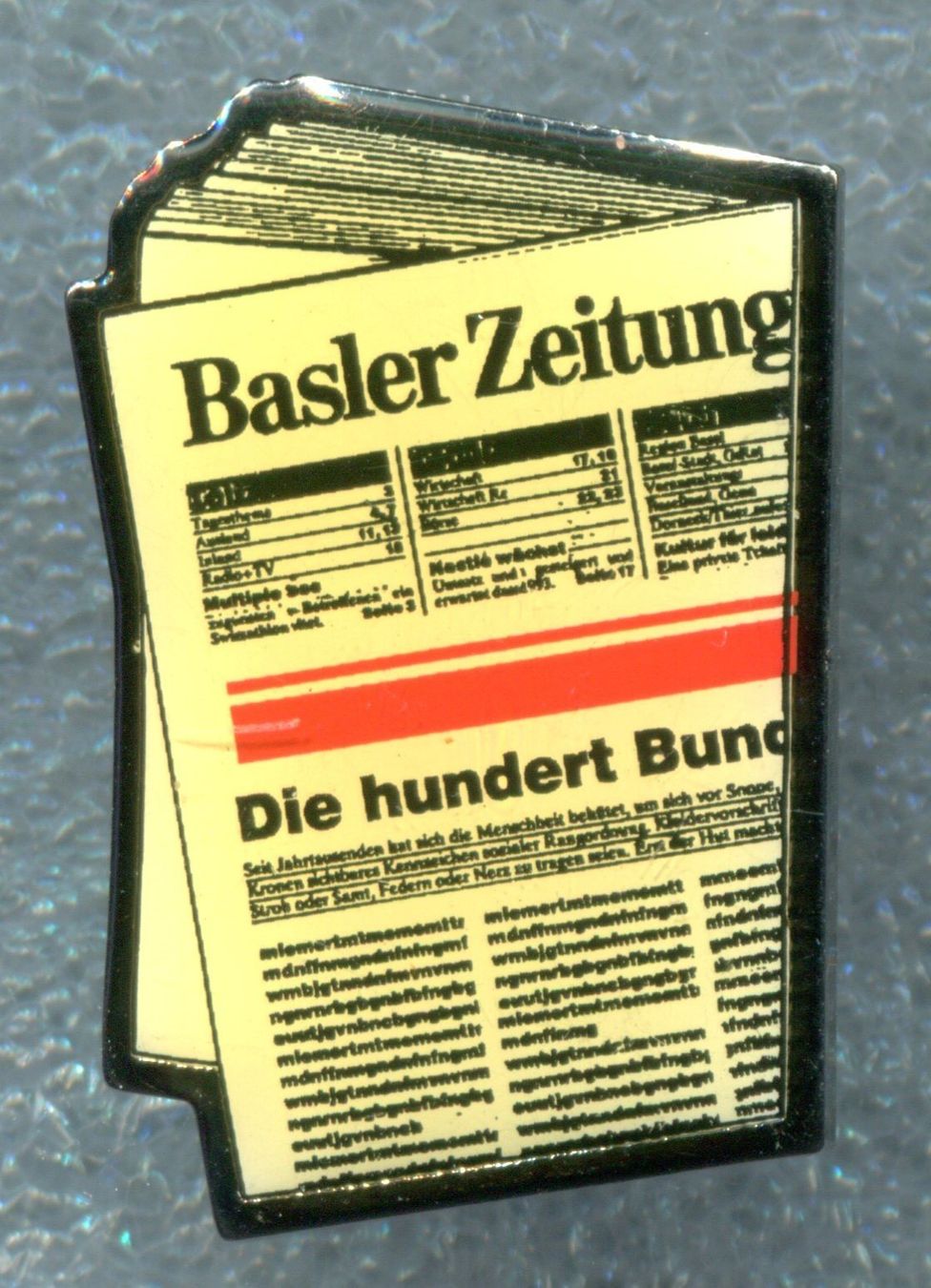Plaketten & Abzeichen: Basler Zeitung – Gebraucht aus Winterthur von Sammleroase