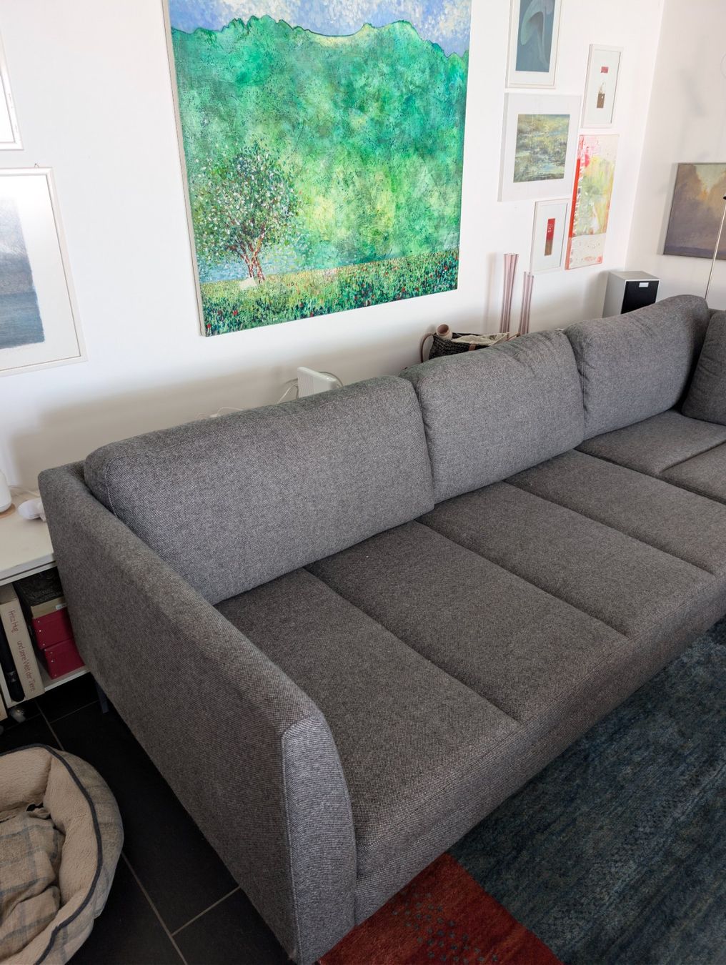 Livique Sofas: Ecksofa rechts graumelierter Stoff – Gebraucht aus Wetzikon ZH von Wiesenmeier 3