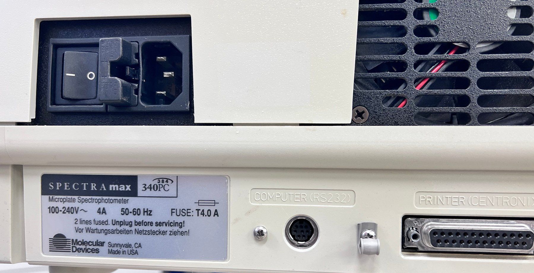 Laborzubehör: Molecular Devices SpectraMax 340PC Microplate reader – Gebraucht aus Niederdorf von LeptonAG_Labor 3