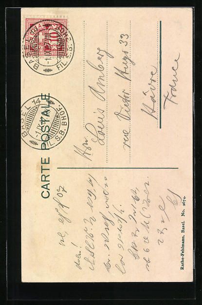 Cartes postales: AK Basel, Spalenthor, 1907 – D'occasion à Berlin par bartko-reher 1