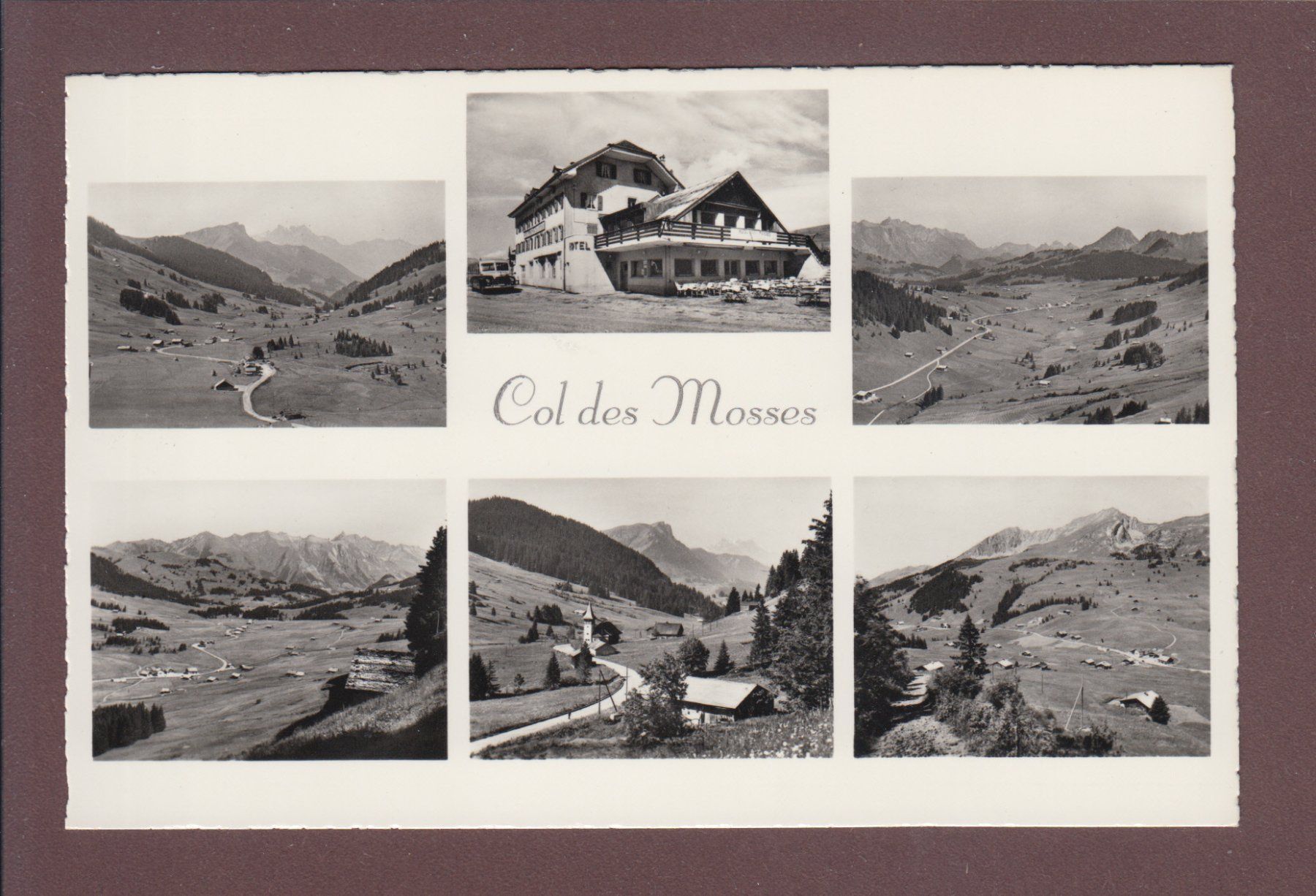 Cartoline postali: Col des MOSSES - 6 images – Usato da Pully venduto da nicecards