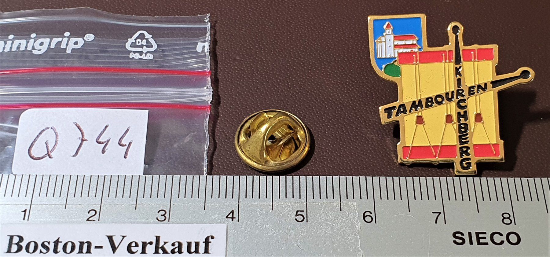 Plaketten & Abzeichen: Q744 - Pin Tambouren Kirchberg – Gebraucht aus Reinach BL von Boston-Verkauf 1