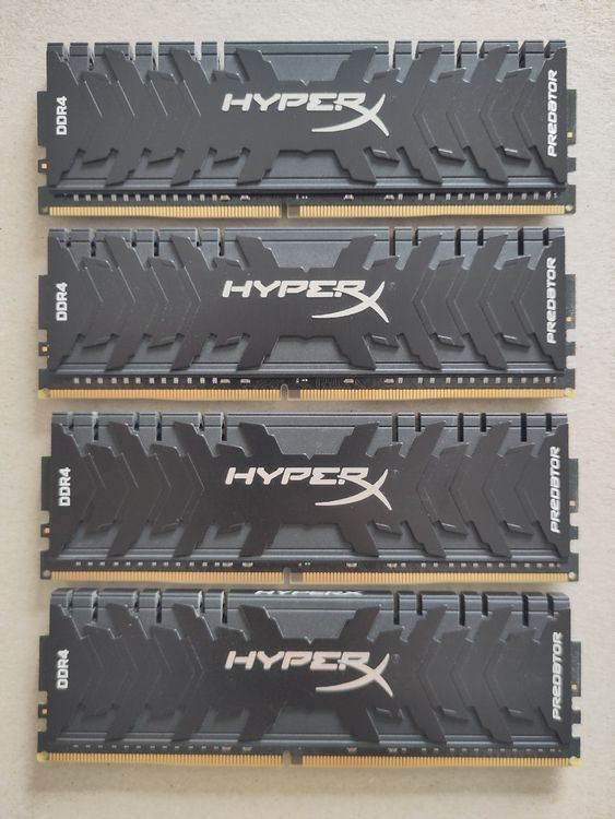 Hyperx Memoria / RAM: HyperX Predator DDR4 4x16 GB (64GB) – Usato da Zürich venduto da MiboBibo4