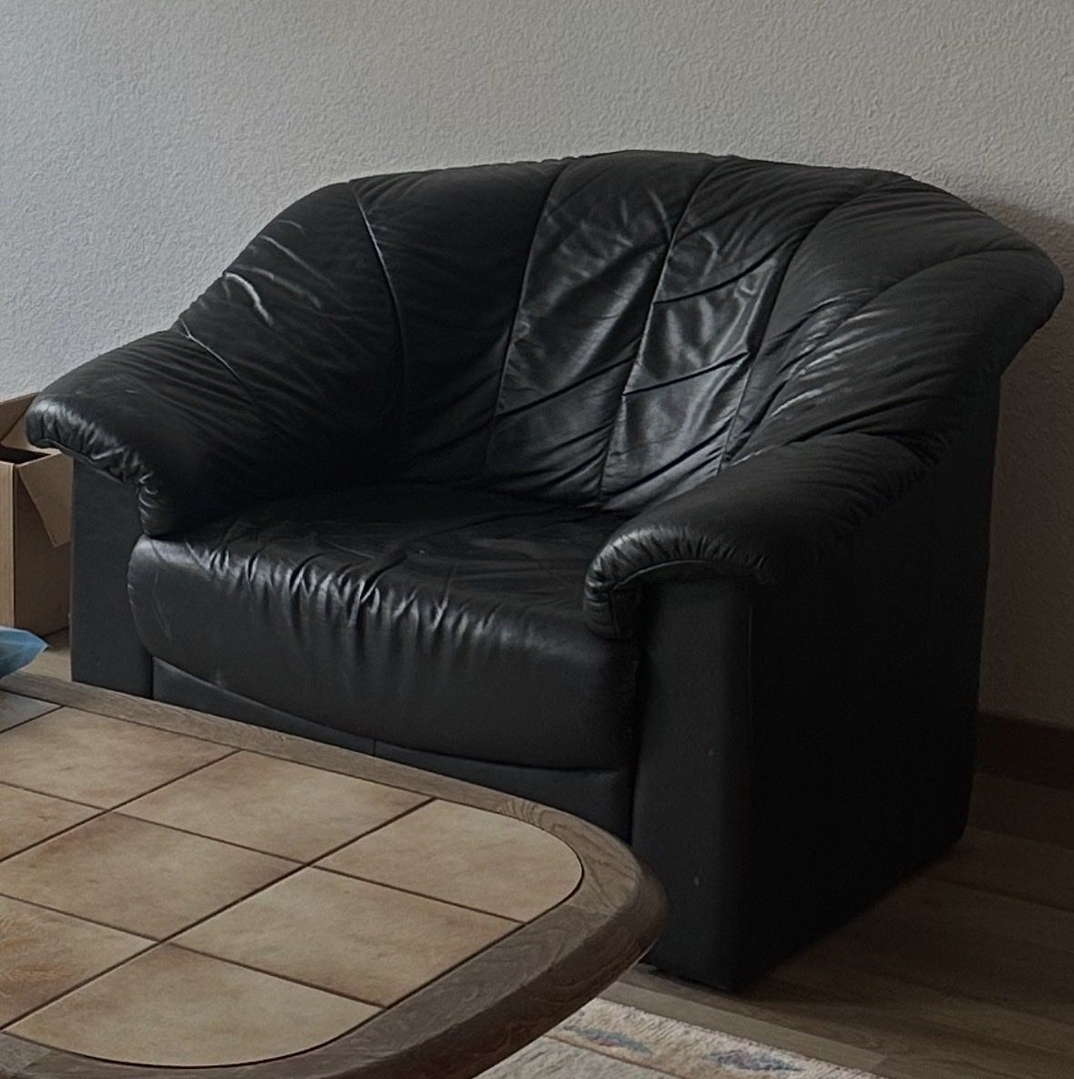 Sessel: Ledersessel – Gebraucht aus St. Gallen von Goldacherin