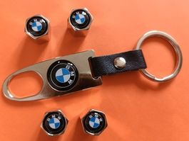 4x BMW Ventilkappen Ventildeckel + Anhänger