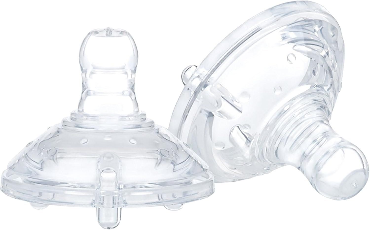 Nûby Pasti del neonato: Nuby Natural Touch Soft-Flex Flaschensauger 2er Pack -Mittel – Nuovo e nell'imballaggio originale da Giffers venduto da Yesworld
