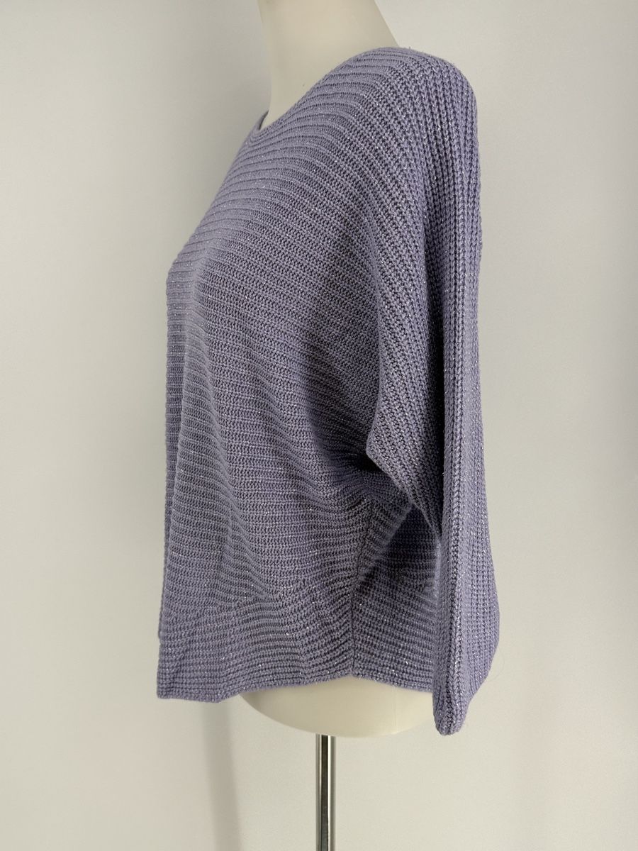 Pullover & Sweatshirts: Pullover Gr. L mit Lurex und 3/4 Arm – Gebraucht aus Auenstein von moin. 1