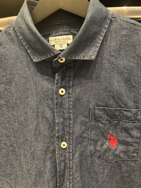 US Polo Camicie, T-shirt & Polo: US Polo Jeanshemd, Grösse 10 – Usato da Gockhausen venduto da Selleries