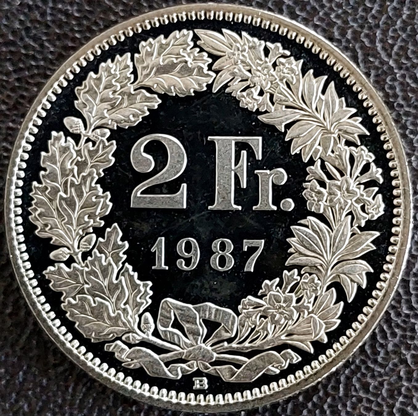 Tutti le monete: 2 Franken 1987 stgl. / aus Münzsatz – Nuovo (secondo la descrizione) da Arch venduto da coinsandmore