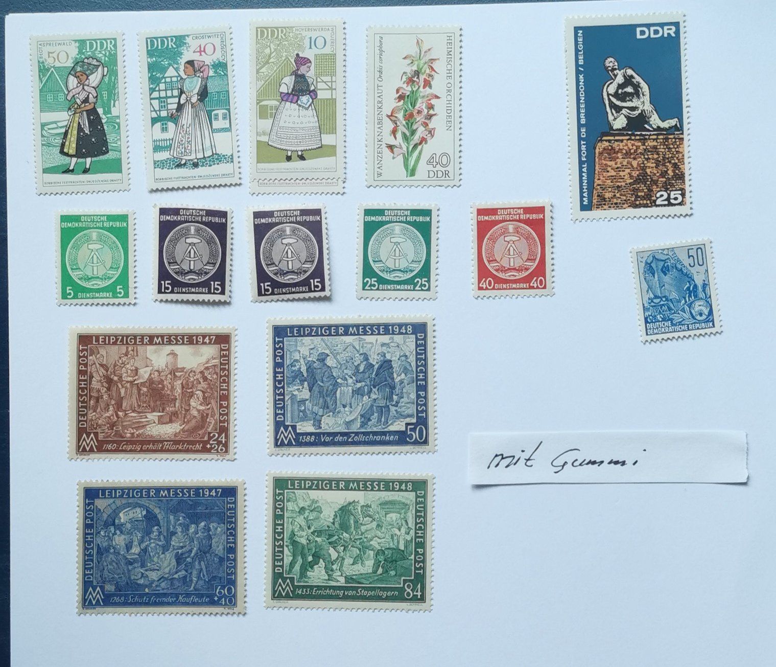 Alle Briefmarken: Kleine DDR  Sammlung mit Leipziger Messe Postfrisch! – Neu (gemäss Beschreibung) aus Aadorf von Chnorli-Furz