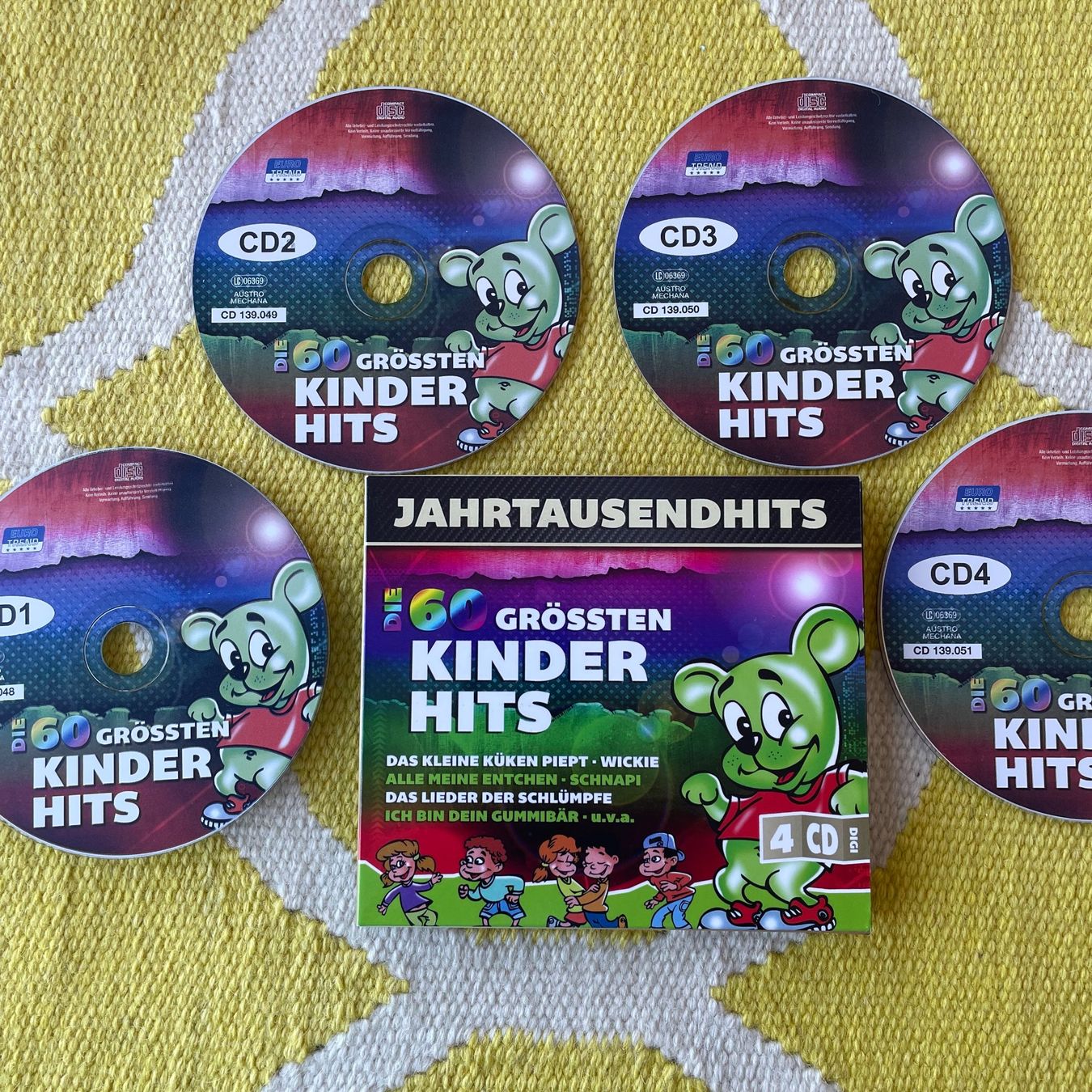 CDs: 60 GRÖSSTEN KINDER HITS-4CD BOX SET (DIGIPACK) – Gebraucht aus Rorschacherberg von CD-Roli