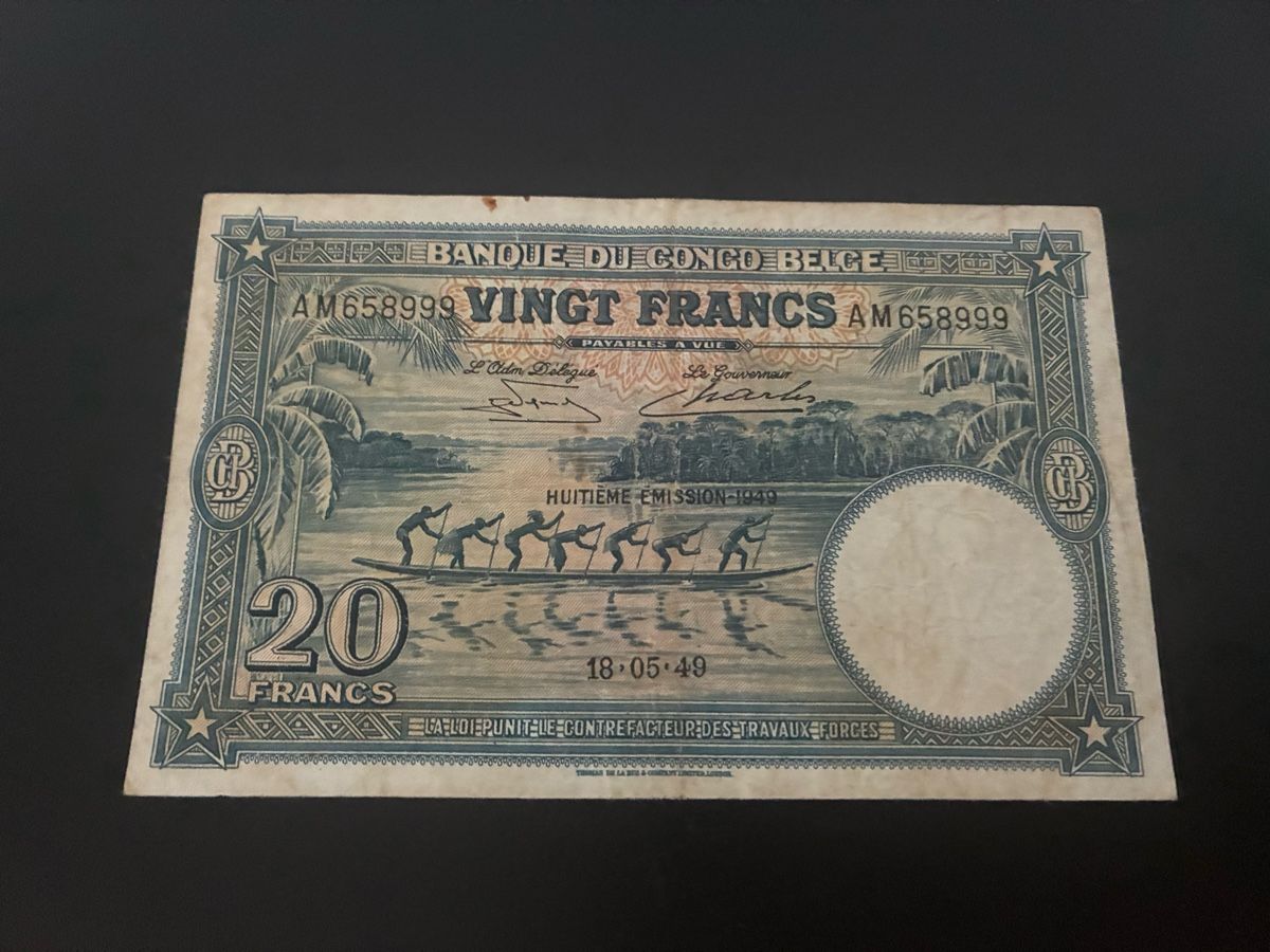 Banconote: 20 Francs 1949 – Usato da Dällikon venduto da Woldbanknoten 1