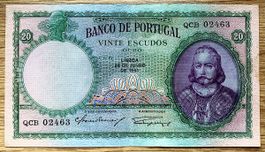 20 Escudos Portugal 1951!!! Top Zustand!!!