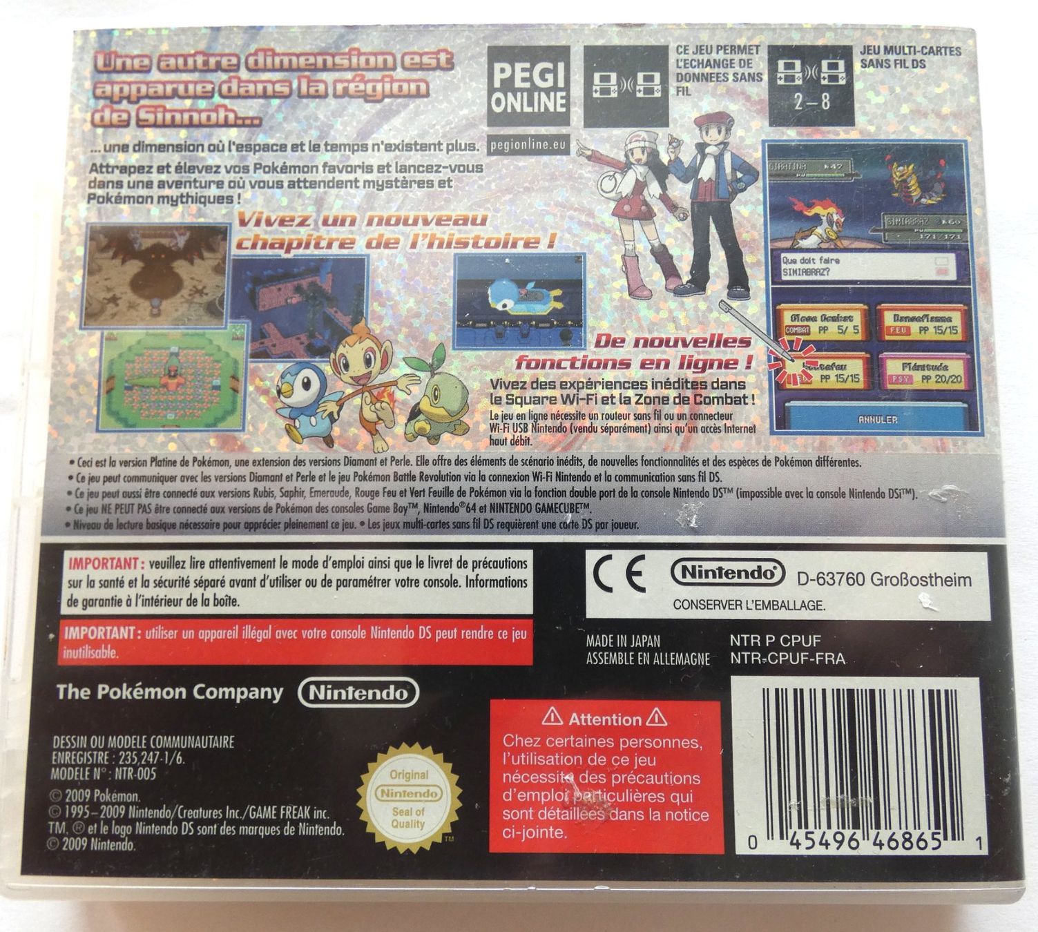 Pokémon Jeux: Nintendo DS - POKEMON Version Platine – D'occasion à La Sarraz par classicworldcoins 1