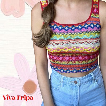 Vintage crochet top size 36