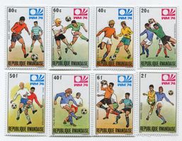Briefmarken "Fussball". Ruanda