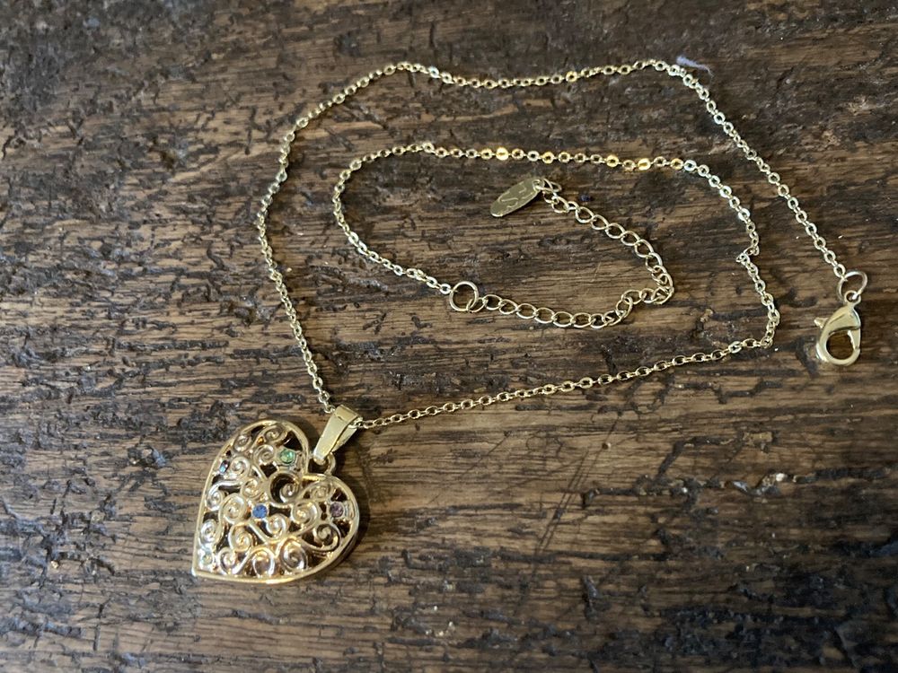 Collier Vintage Maria Calderon - Métal Doré, Ancien, Style Rétro