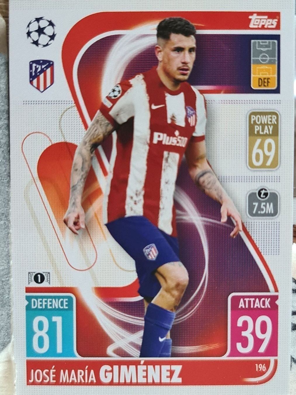 Topps Sammelbilder & Trading cards: Topps Match Attax 196 – Gebraucht aus Dintikon von Prime-shop