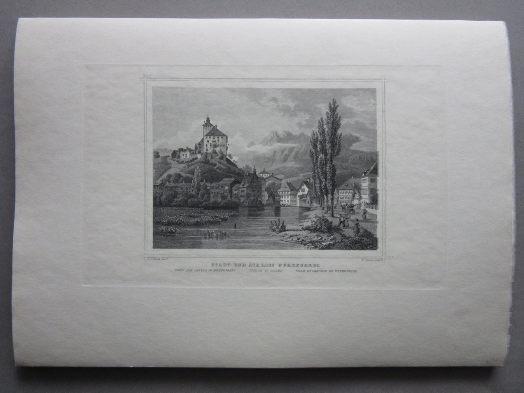 Incisioni: WERDENBERG STAHLSTICH – Usato da Gersau venduto da grafik-kunst 2