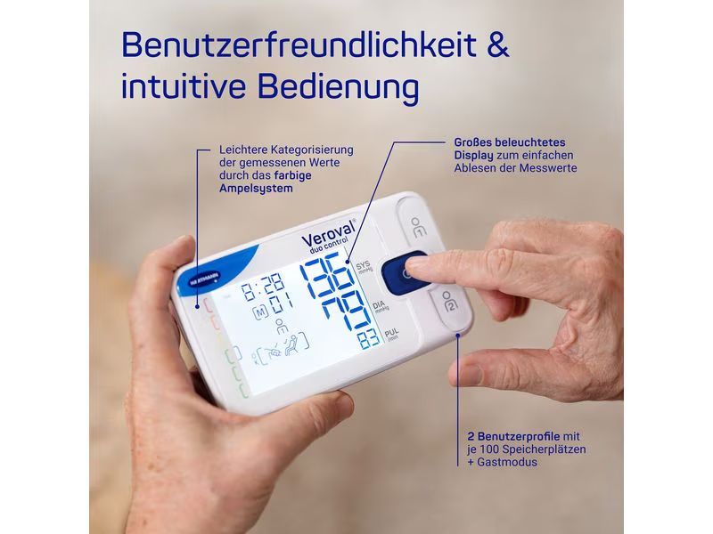 Hartmann Attrezzature mediche: VEROVAL duo control M – Nuovo e nell'imballaggio originale da Clarens venduto da hal_y9wf 4
