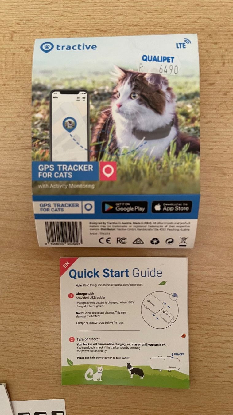 Garmin Sonstiges Tierzubehör: TRACTIVE GPS TRACKER FOR CATS LTE Neu/NP65CHF – Neu (gemäss Beschreibung) aus Kölliken von Hap-7 4
