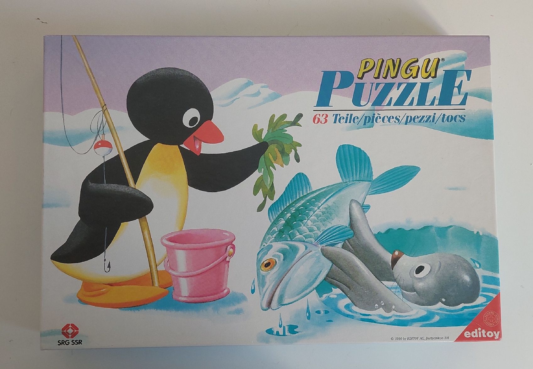 Puzzle: Pingu Puzzle - 63 Teile - Editoy 1990 – Usato da Embrach venduto da pz78