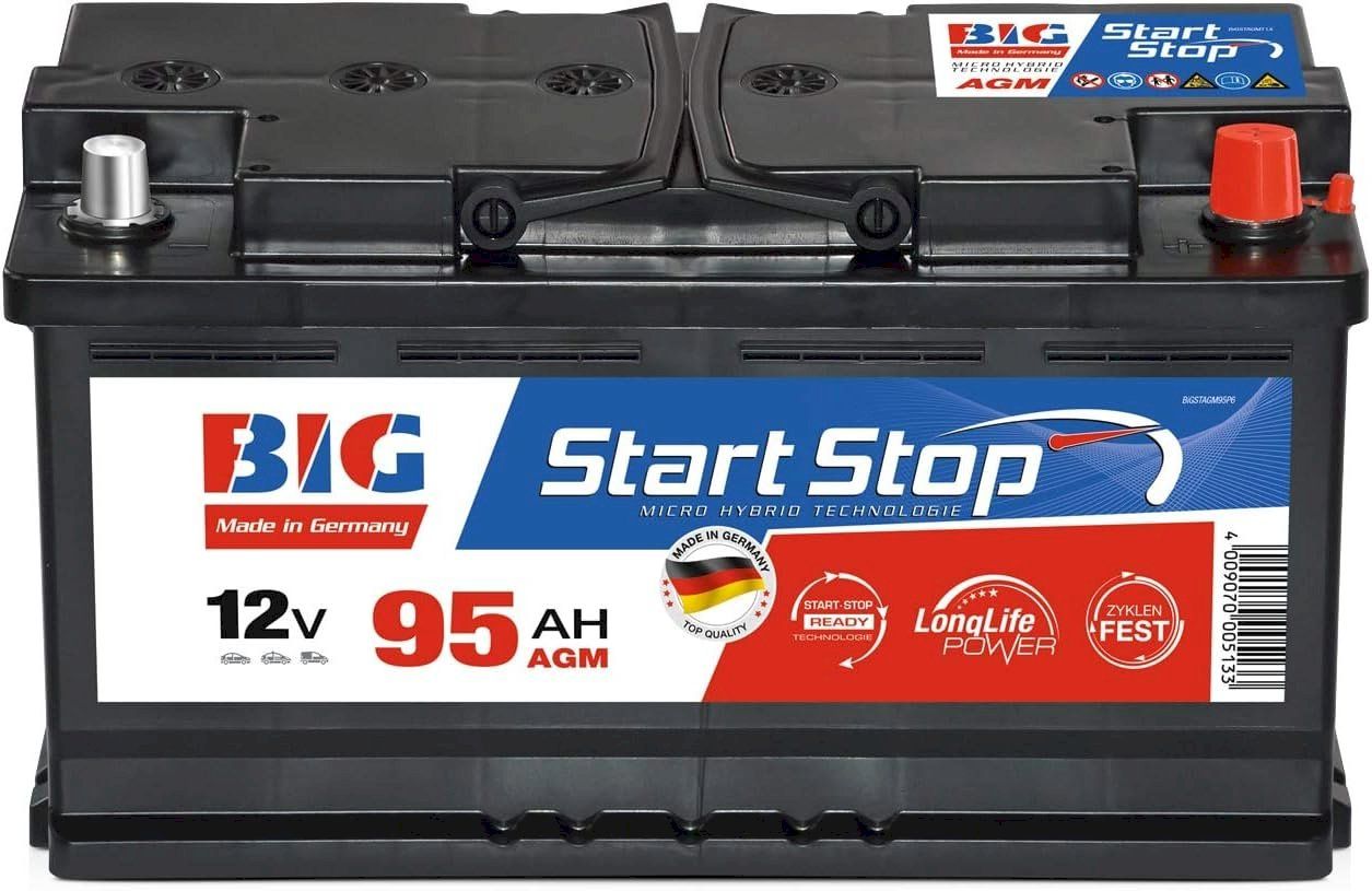 Elektrotechnik: BIG Start-Stop AGM 12V 95Ah Autobatterie – Neu und originalverpackt aus Bottighofen von zaap