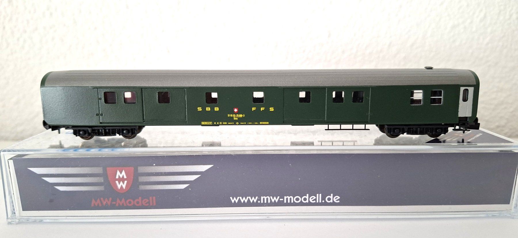 Modellini di ferrovie: MW-Modell Dms SBB RIC Packwagen N-CH-304a – Nuovo e nell'imballaggio originale da Biberist venduto da Ntrains 5