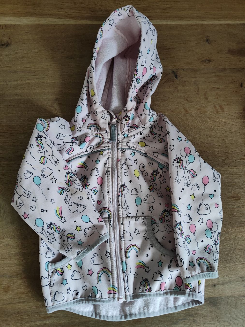 Giacche & Cappotti: Kinder Softshelljacke Einhorn rosa Gr. 86/92 Frühling  – Usato da Küssnacht am rigi venduto da Alee13