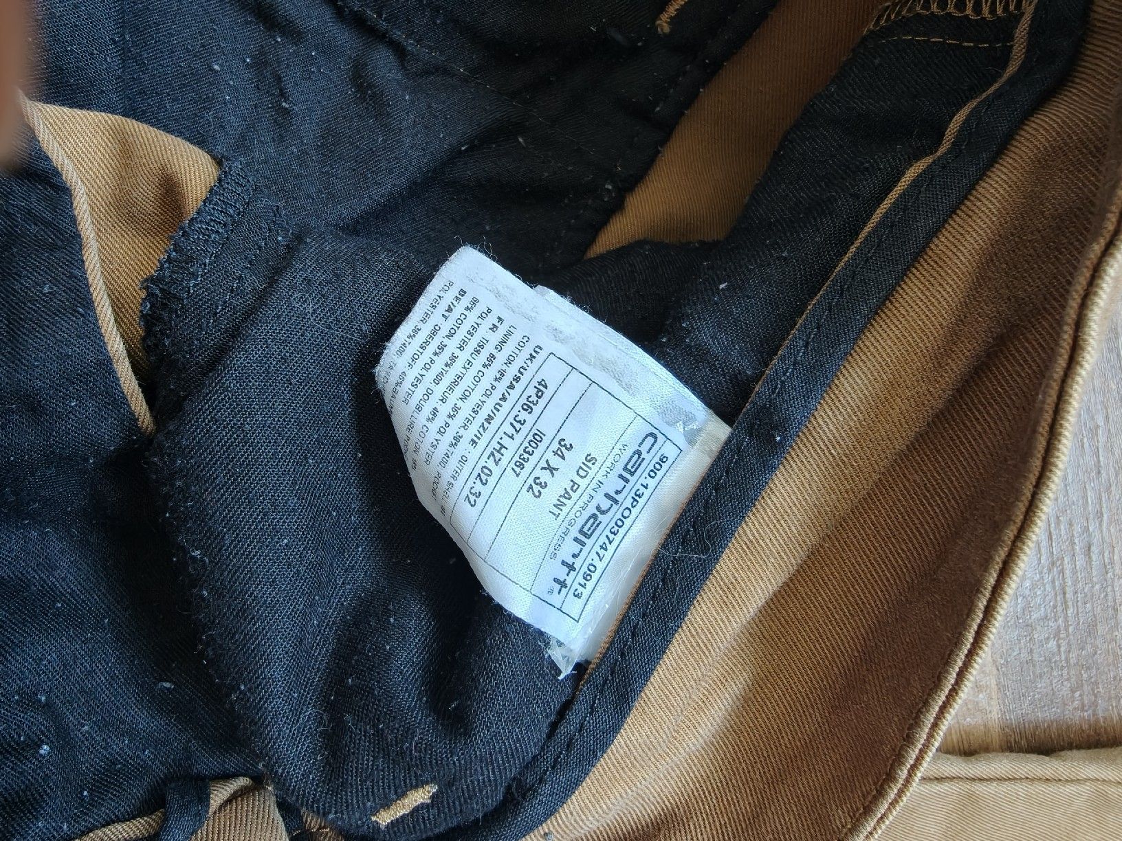 Carhartt Pantaloni: Carhartt Hose beige Grösse 34x32 – Usato da Attinghausen venduto da icelebrindal2 2
