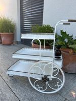 Servierwagen weiss Mid Century