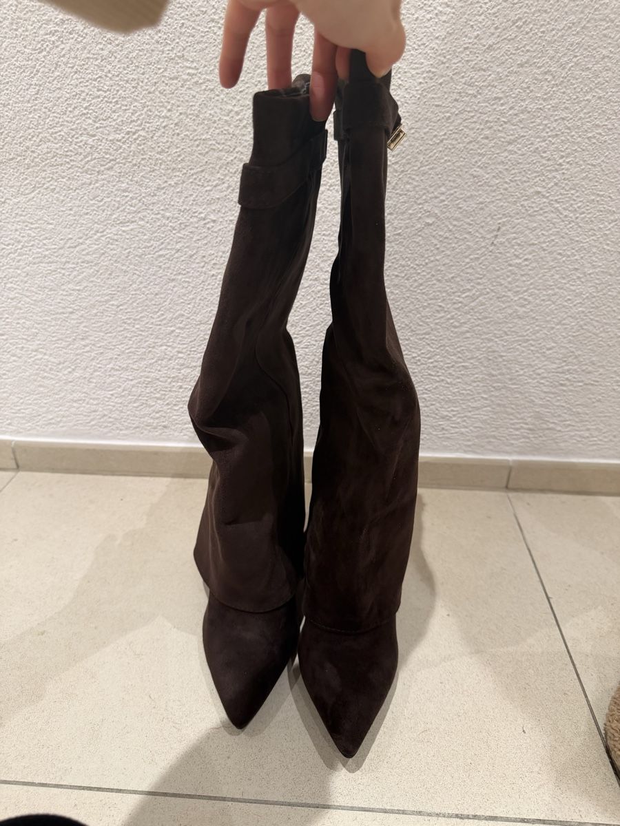 Zara Scarpe da donna: Stylish Brown Suede Winter Boots - Size 37Excellent Conditio – Nuovo e nell'imballaggio originale da Zug venduto da Astraion200 1